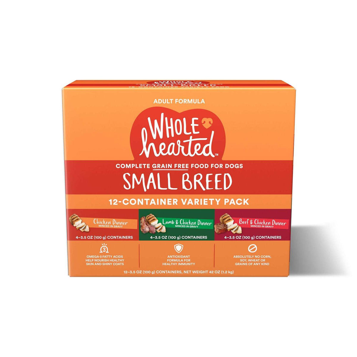 Grain Free Small Breed Minced in Gravy Adult Wet Dog Food Variety Pack H432