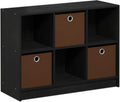 White/Light Blue Bookcase Storage Shelves X689