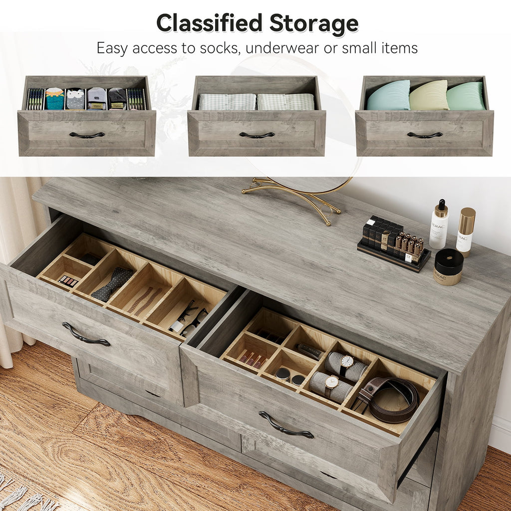 5 Drawer Wood Dresser I27669
