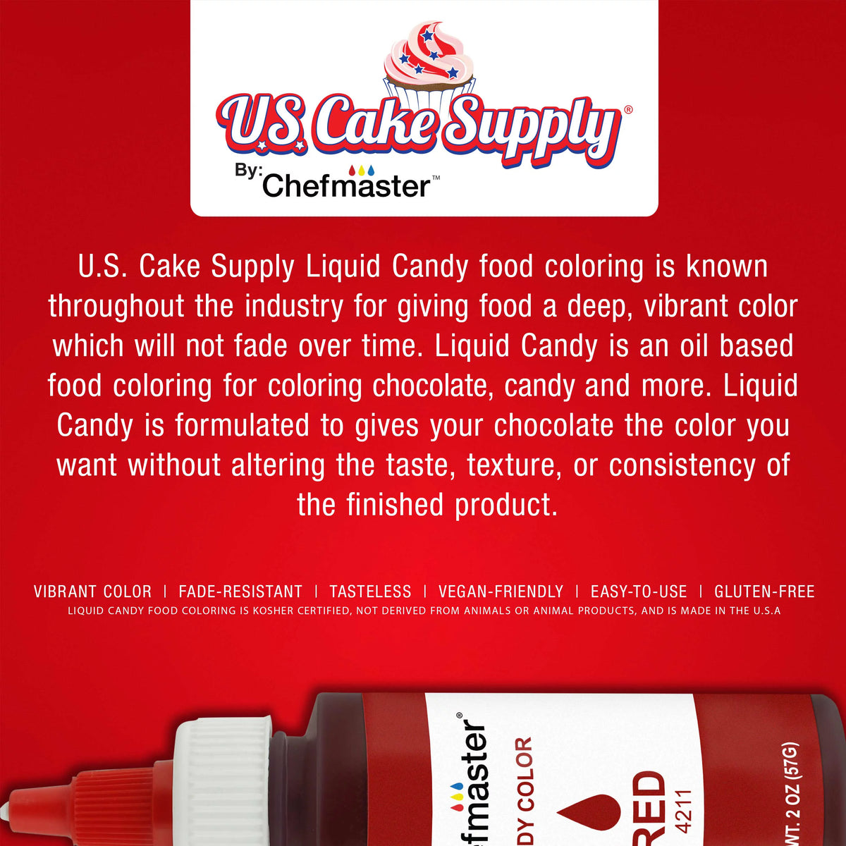 2-ounce Liquid Candy Food Color 8 Bottle Kit R741