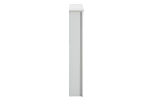 Twin Sized White Bookcase Headboard N661