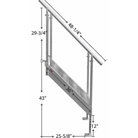 Aluminum Dock Stairs 4-Step B357982