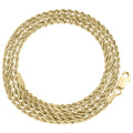 10K Yellow Gold Diamond Cut Rope Chain Necklace 16 Inches E135800