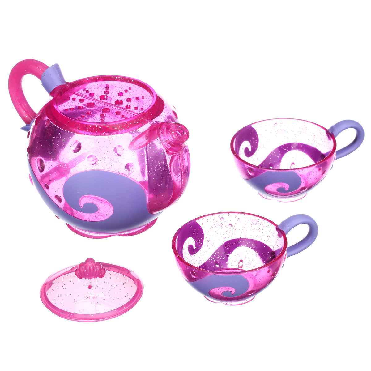5 Piece Toddler Bath Tea and Cupcake Set, Pink O658176