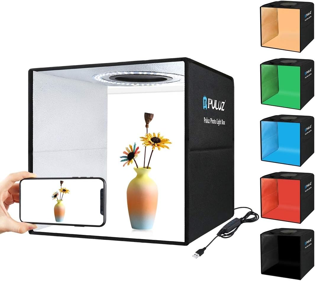 16"x16" Photo Studio Light Box with Lights Pack of 2 V656