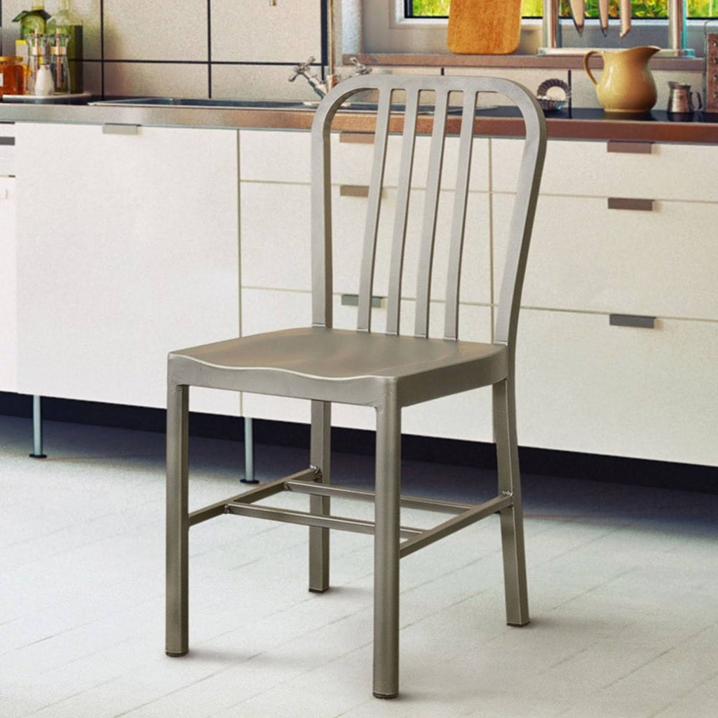 Grey Metal Side Chairs (Set of 2) G55247