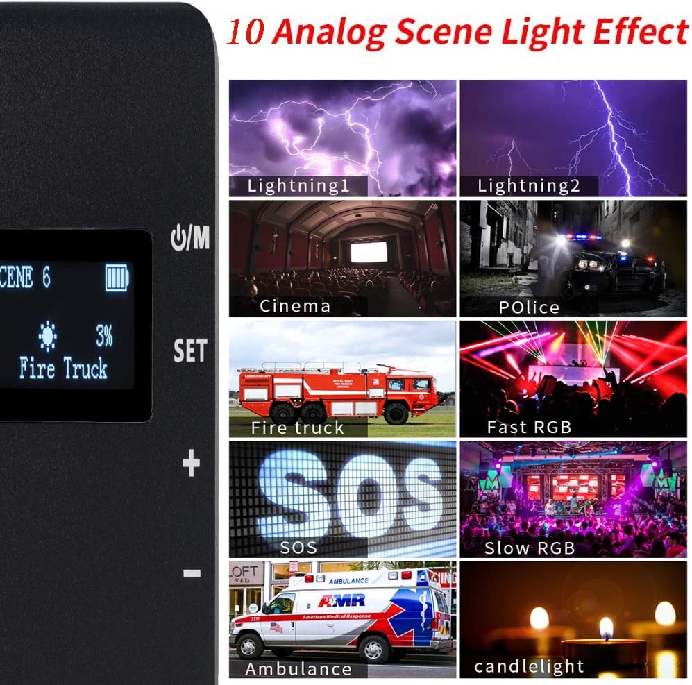 RGB Camera Video Light Panel with Battery Pack of 2 N81375