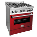 30 in. Gas Range with Red Gloss Door R7462