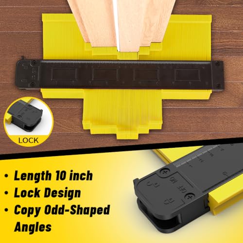 Laminate Flooring Tools, LVP Installation Kit, Tapping Block, Contour Gauge, Pull Bar, Spacers, Mallet D12606